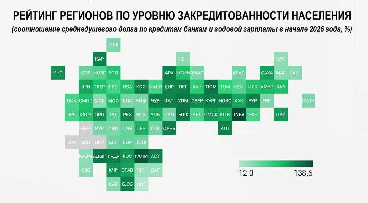 Ингушетия, Дагестан и Чеченская республика, Чукотка и Москва возглавили рейтинг регионо...