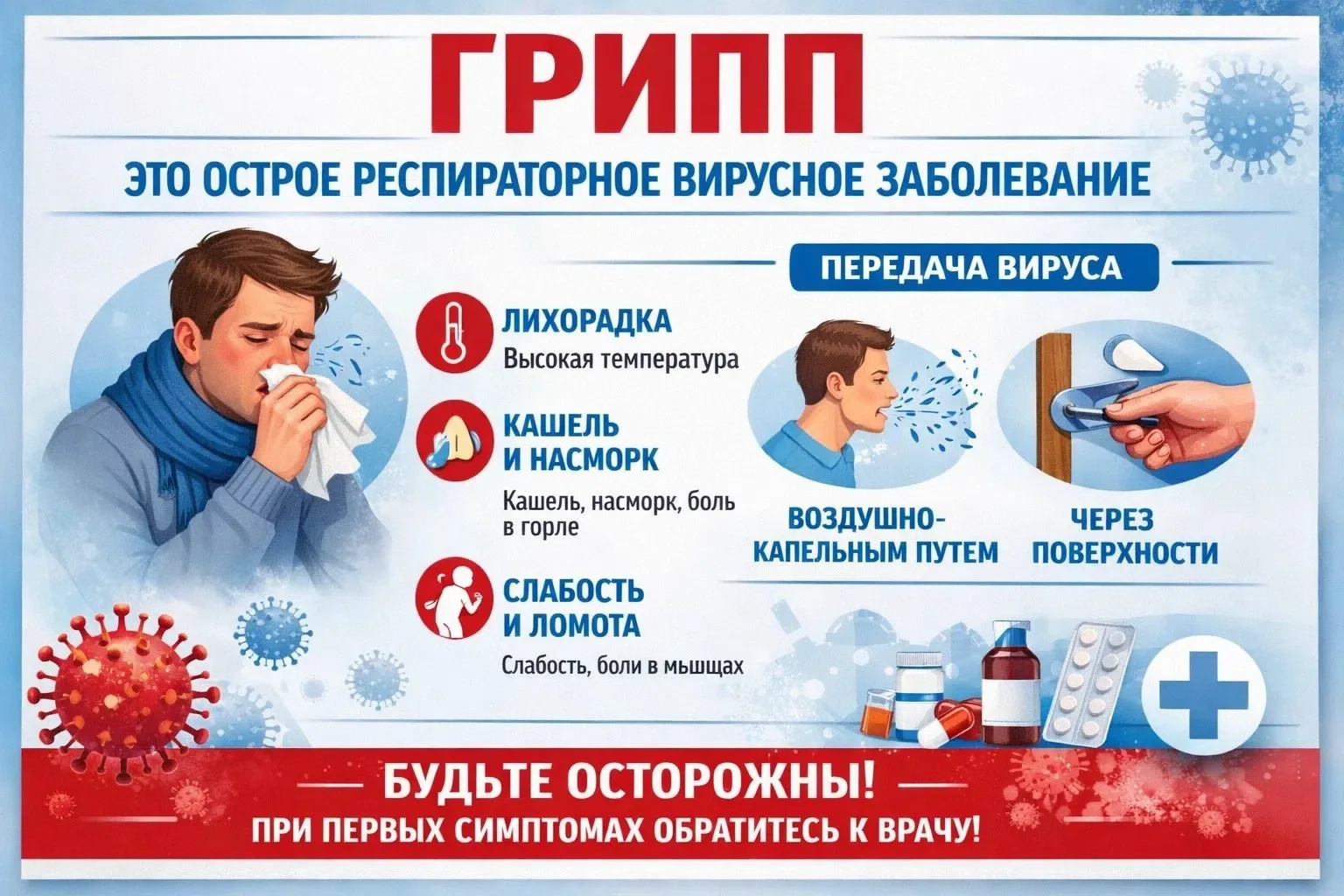 ✅ Грипп: лучше предупредить, чем лечить