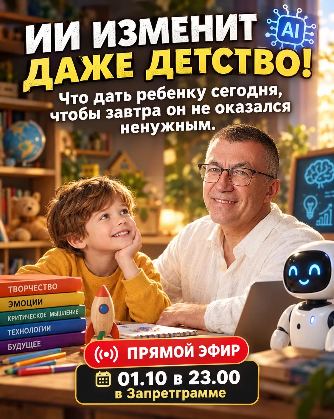 Друзья,родители, а вы замечали, что дети уже сейчас общаются с ИИ? Пока это забава. Пок...