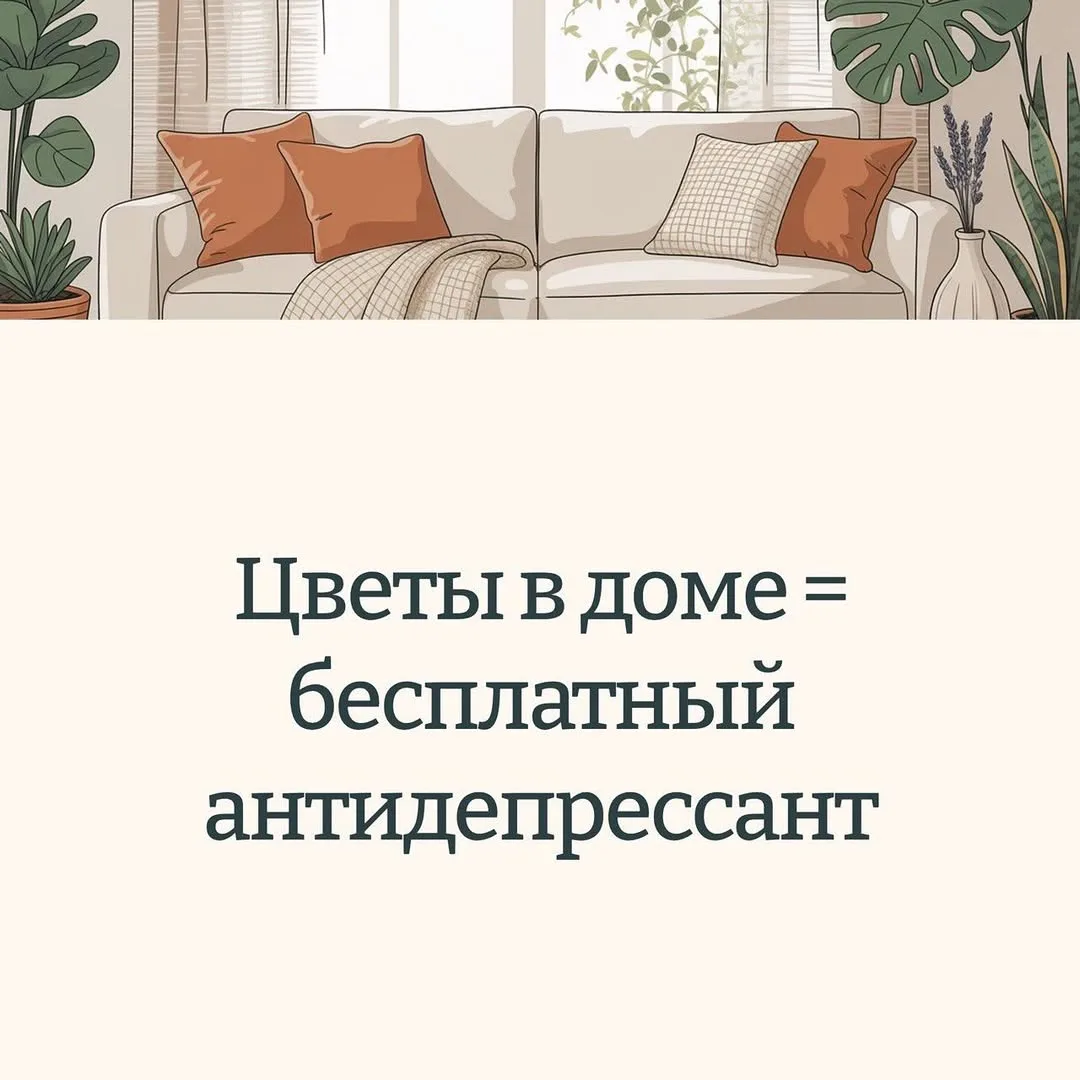 Цветы в доме = бесплатный антидепрессант