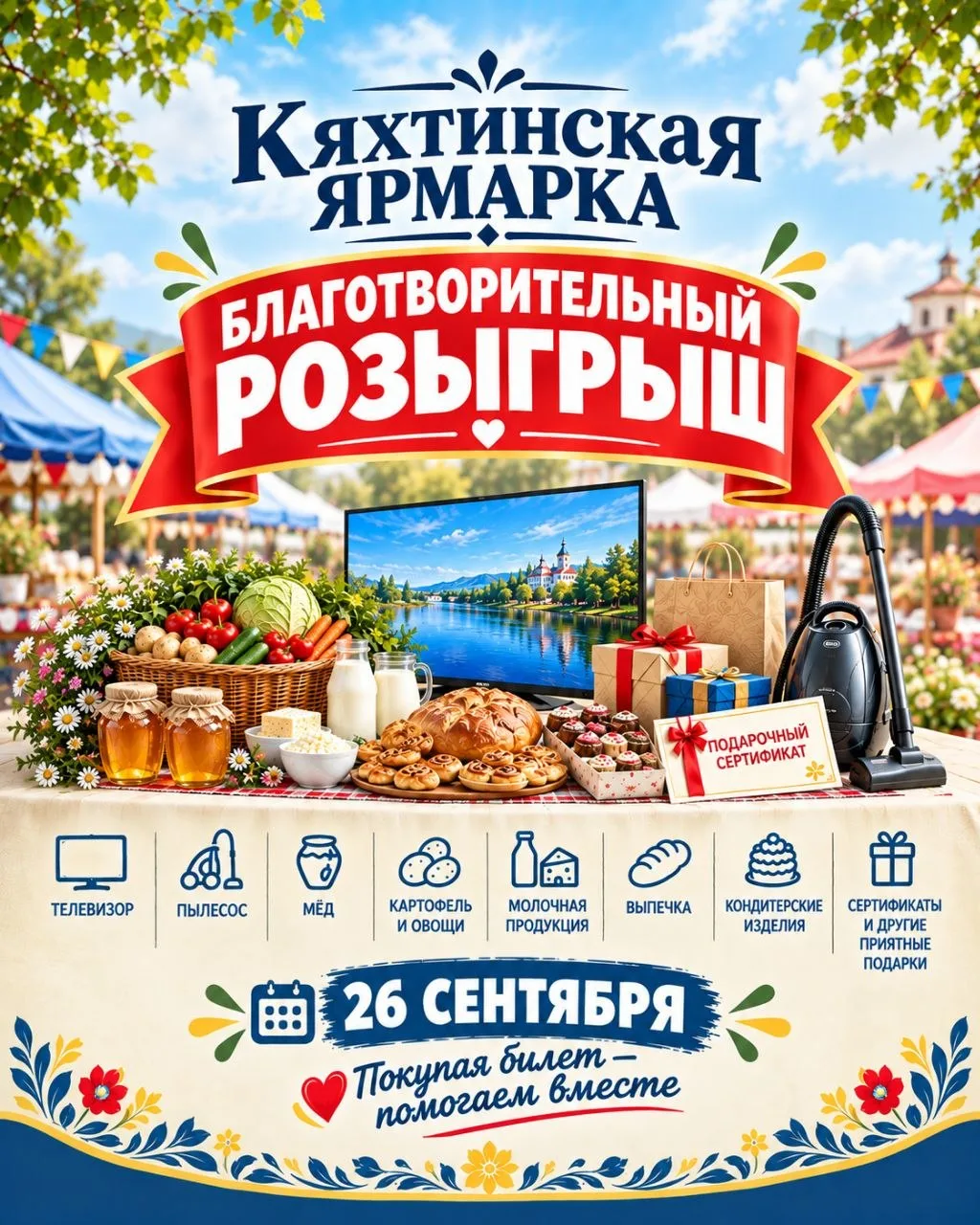 🎉 КЯХТИНСКАЯ ЯРМАРКА — ЭТО НЕ ТОЛЬКО ПРАЗДНИК, НО И ВОЗМОЖНОСТЬ ПОМОЧЬ! ❤️