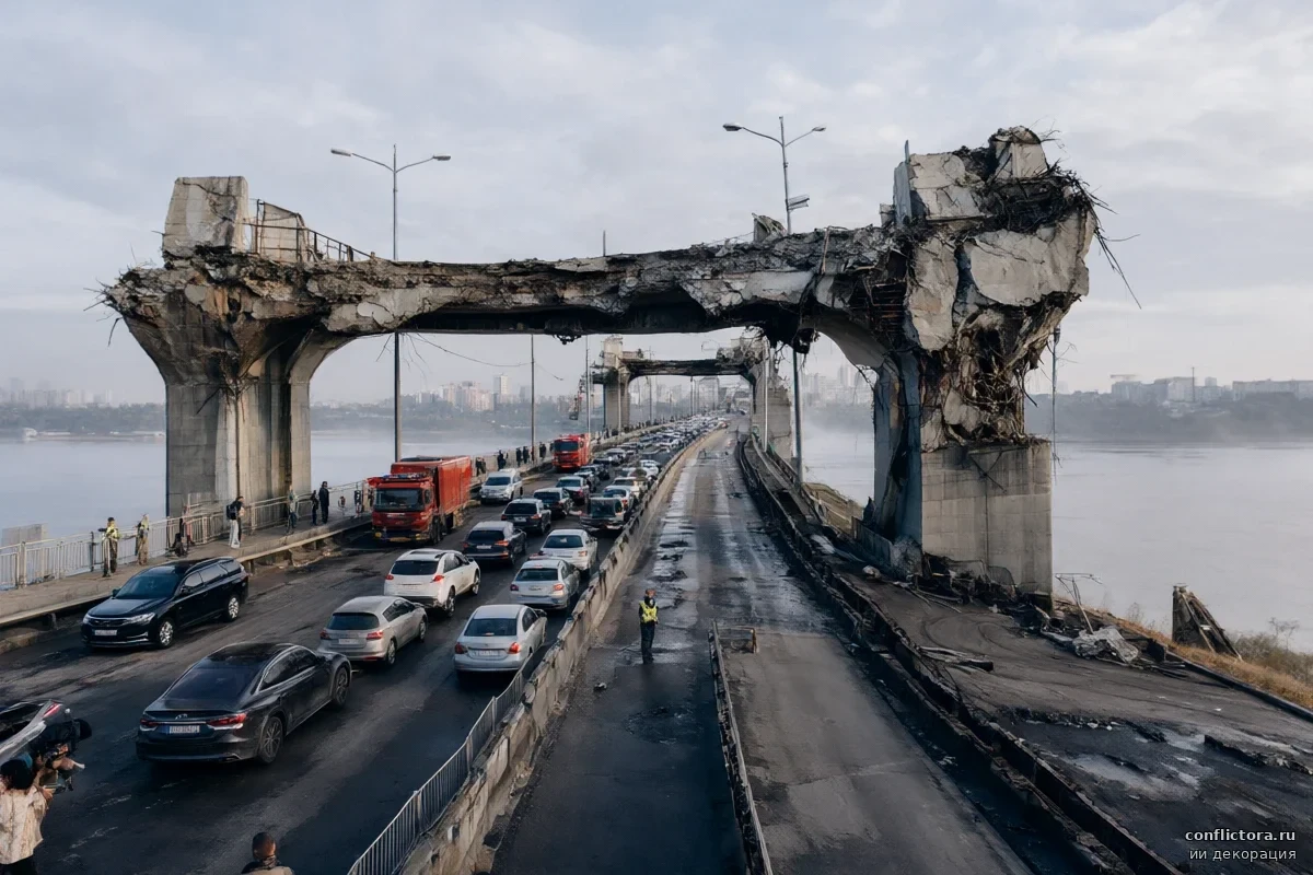 🌉 Эксперты объяснили, почему Россия пока не уничтожает все мосты через Днепр