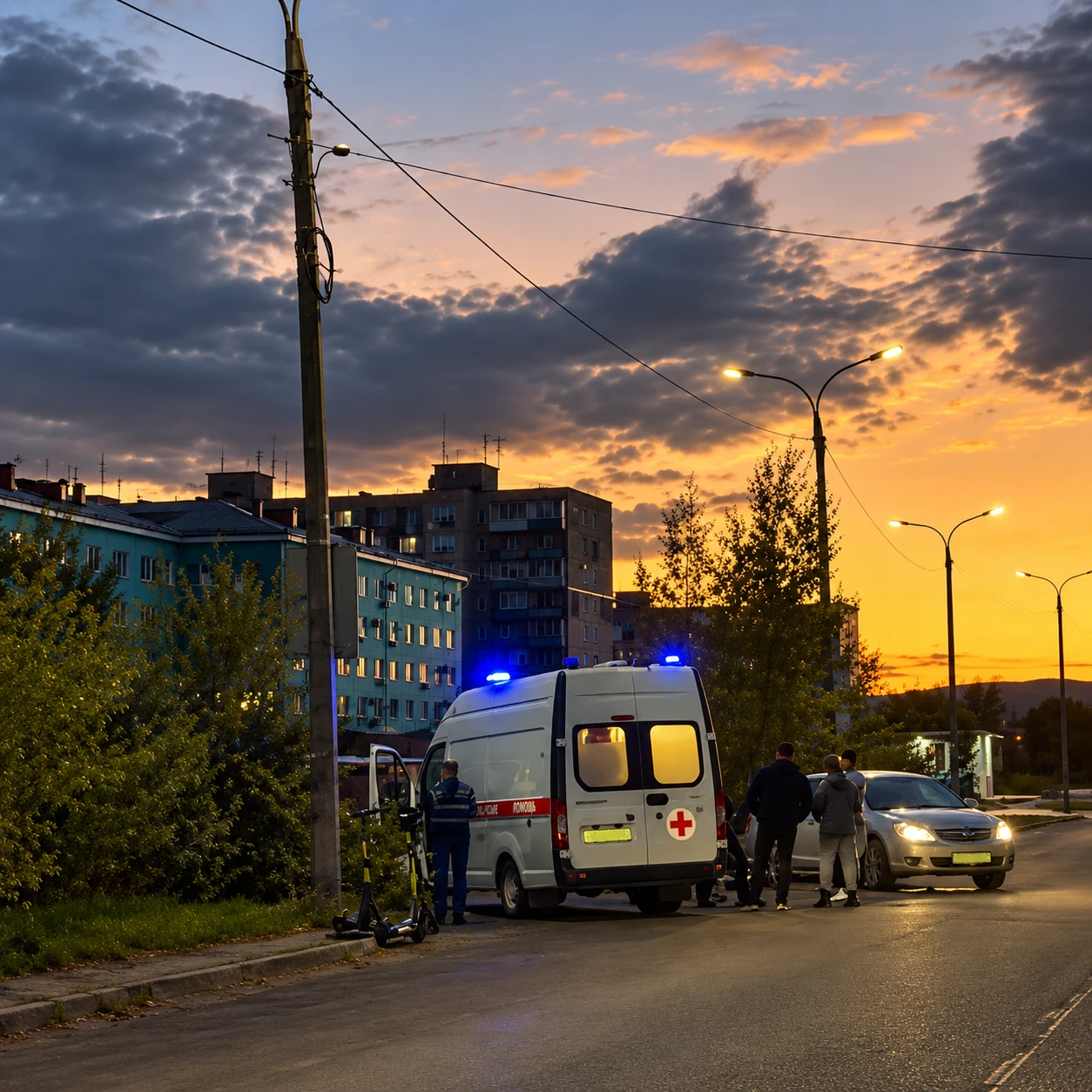 🛴 На Магистральном шоссе сбили самокатчика
