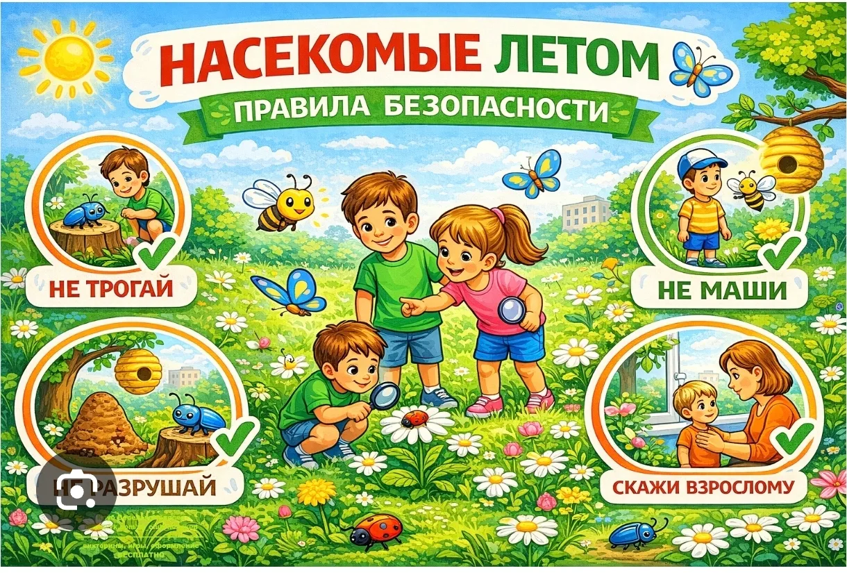Уважаемые родители!
Лето — время долгих прогулок на свежем воздухе, но именно в траве и кустах🌿 наш