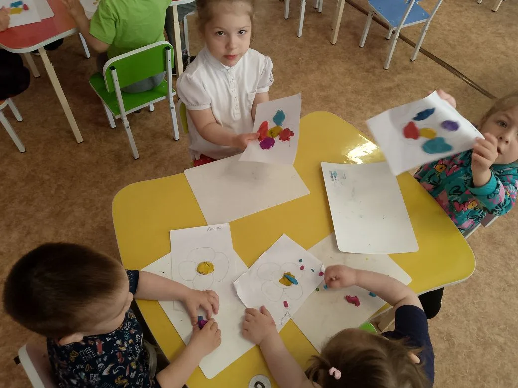 Лепка "цветок"