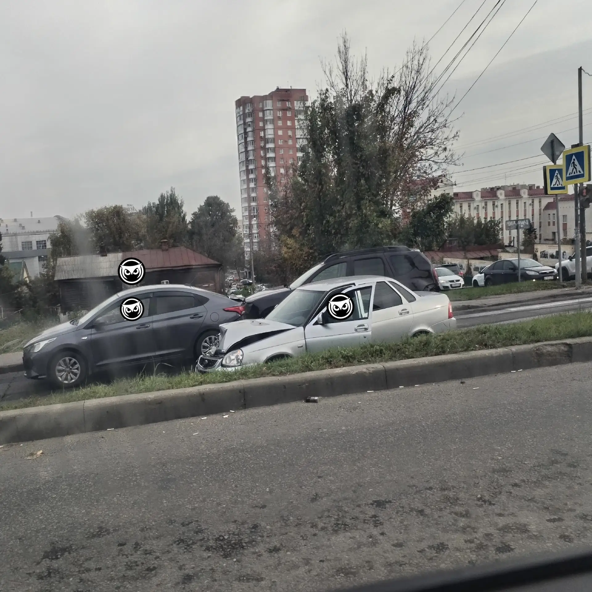 ДТП, ул. Кураева. Время 09:05