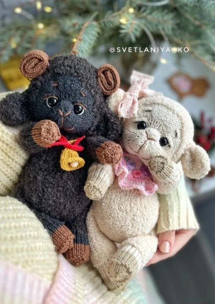 Овечки спицами 🐑