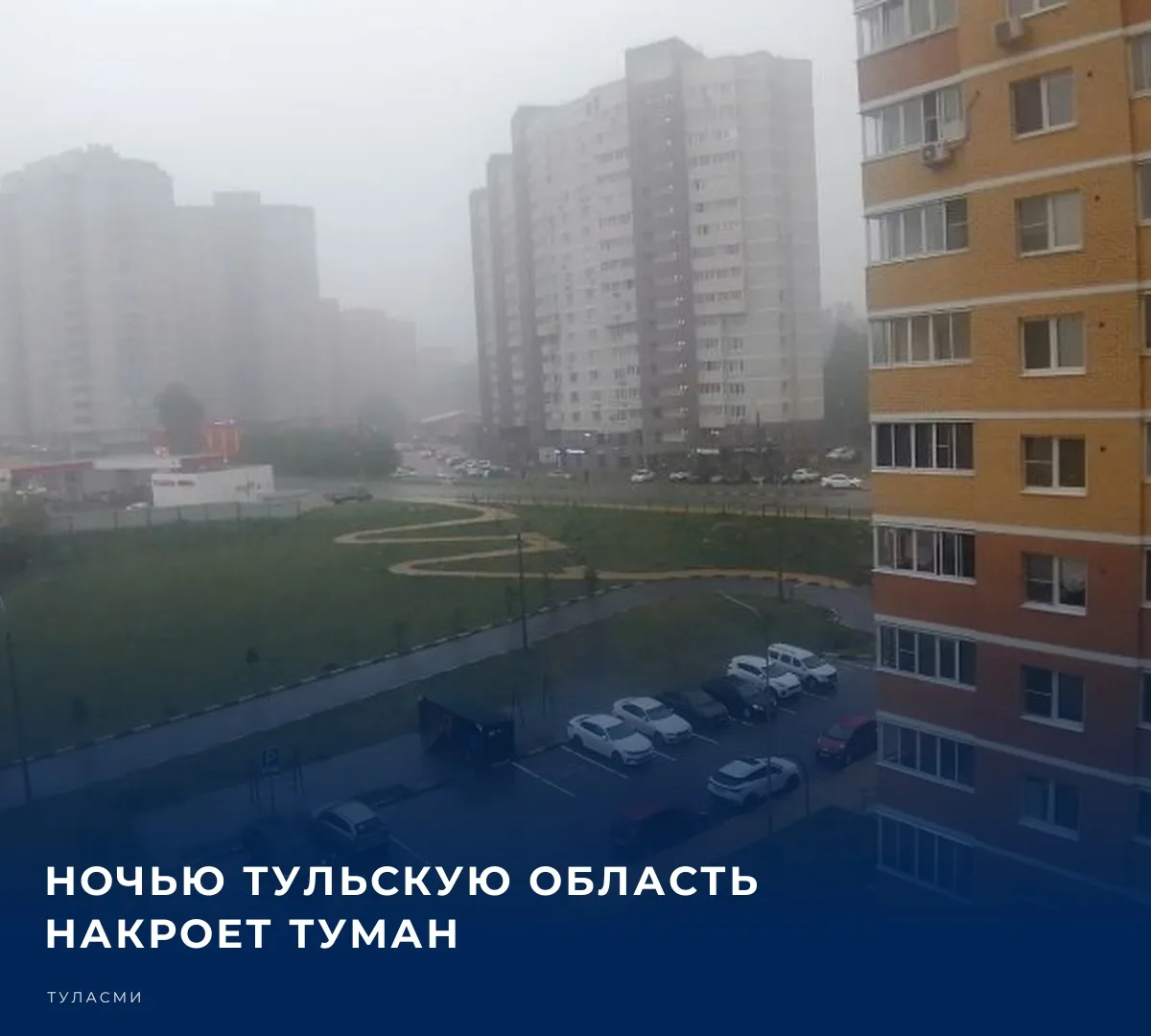 Предстоящим вечером в Тульской области будет по-осеннему прохладно и немного дождливо. ...