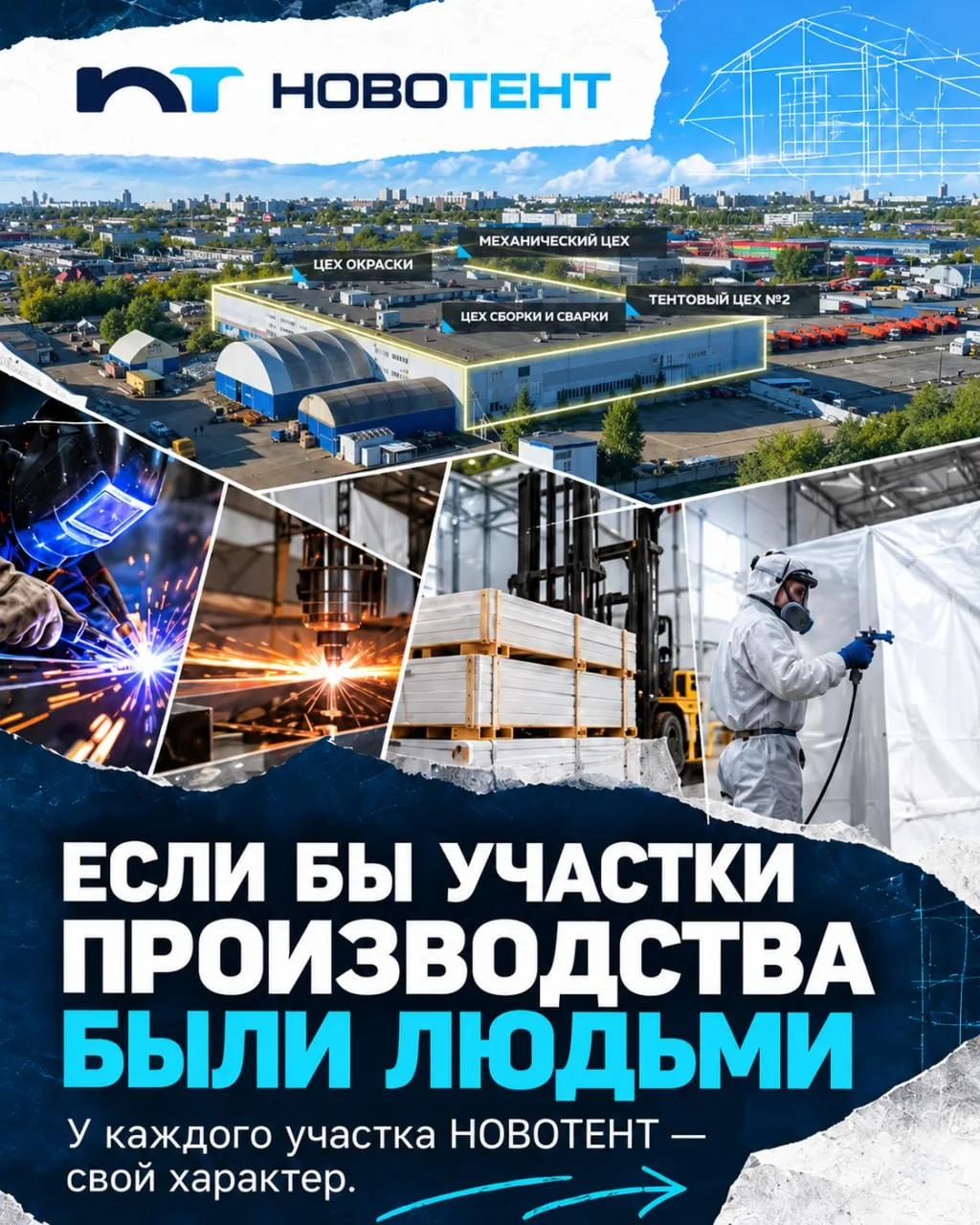 Если бы участки производства были людьми, у каждого был бы свой характер 😄