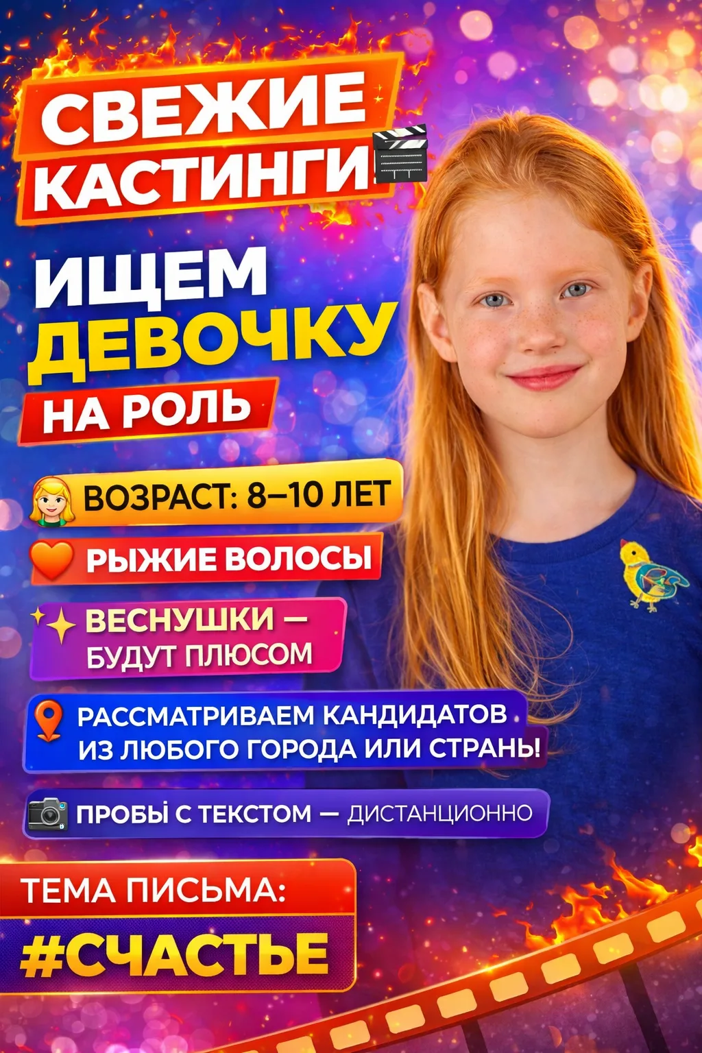 🎬 КАСТИНГ В ФИЛЬМ