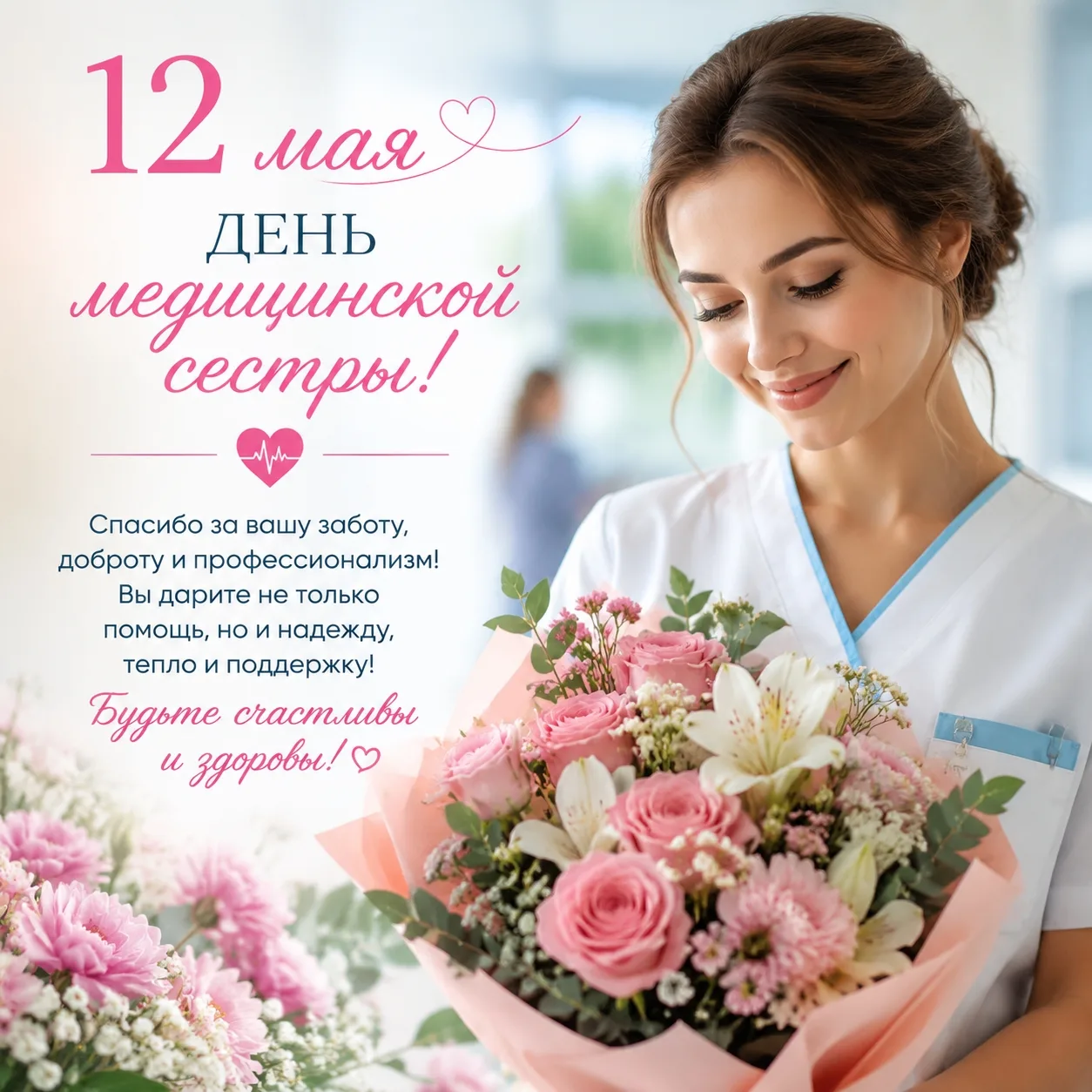 ✅Ежегодно 12 мая отмечается Международный день медицинской сестры (англ. International ...