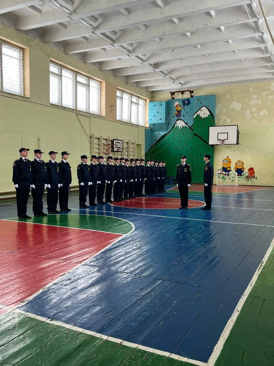 ✅ Сегодня состоялся традиционный смотр строя и песни в преддверии Дня Защитника Отечества и в рамках