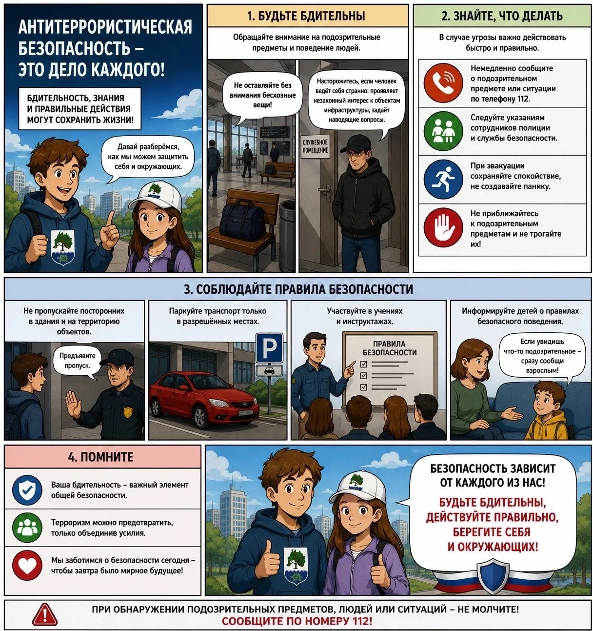 ❗Приволжский район уделяет повышенное внимание антитеррористической безопасности.
