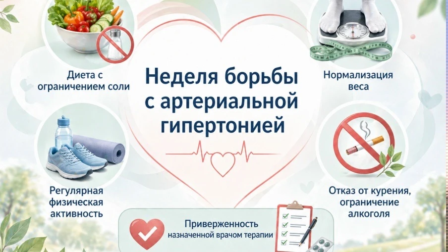 ✅С 11 по 17 мая в России проводится Неделя борьбы с артериальной гипертонией и приверже...