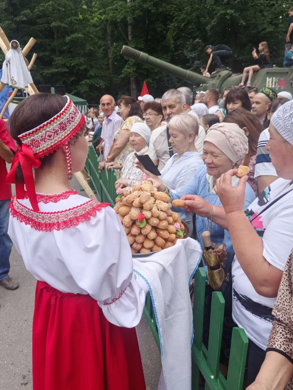 Национальный татарский праздник прямо сейчас в парке Победы 🔥