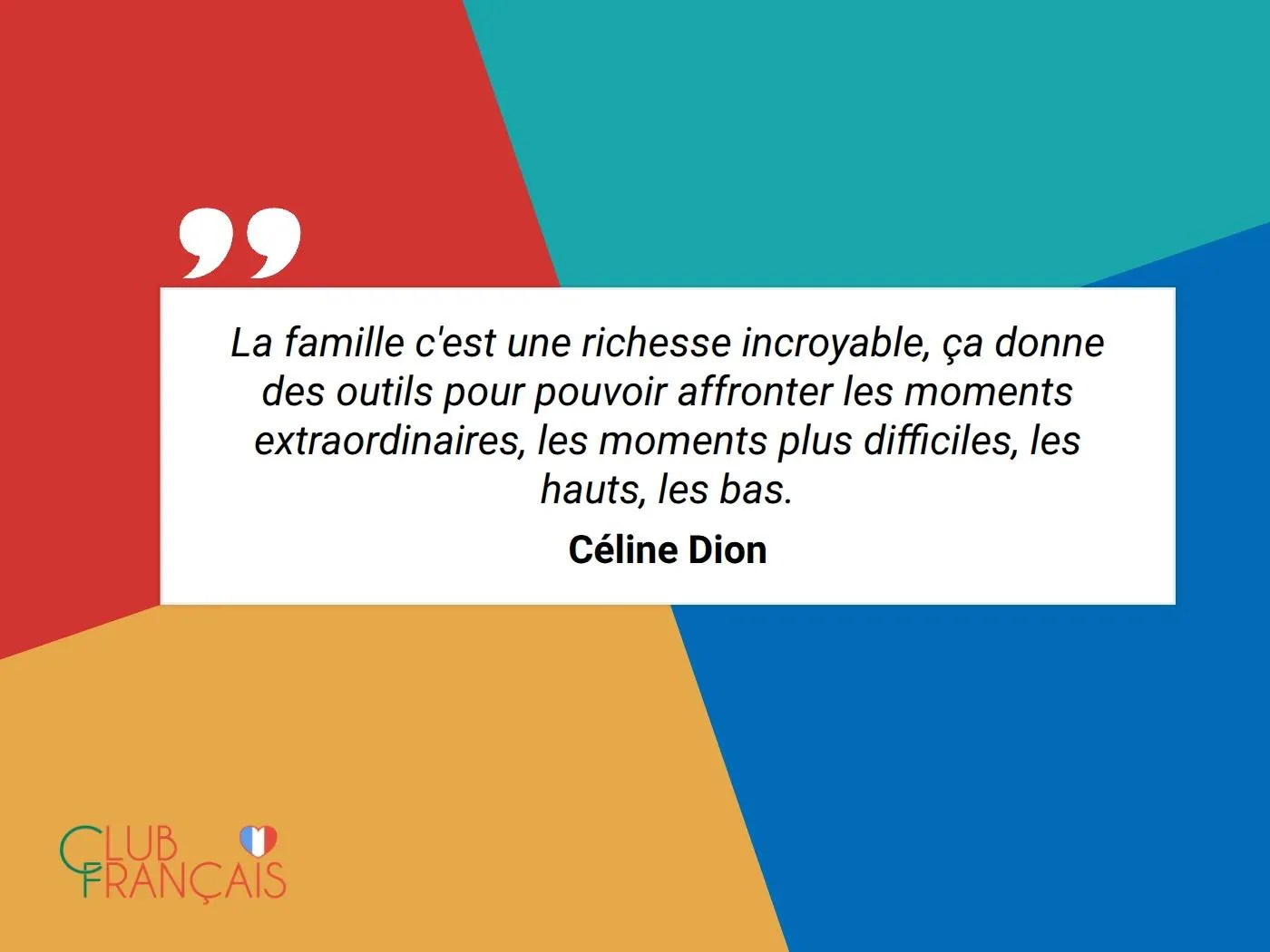 C'est vendredi ! C'est l'heure des citations ! 🤍

Сегодня — тёплые слова от великой Селин Дион:

"L