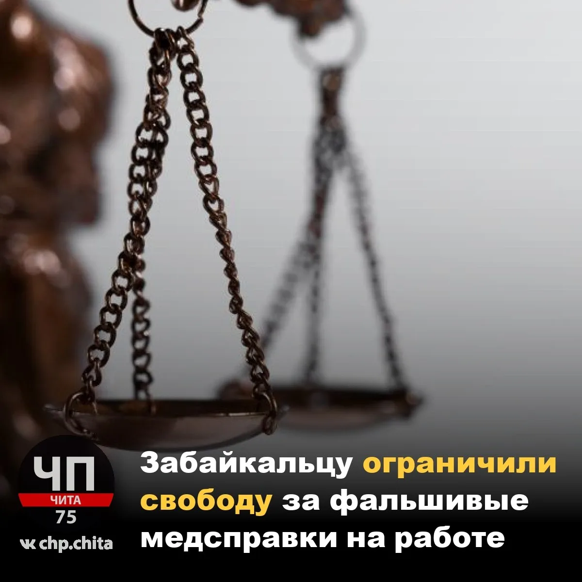 ❗ Забайкальцу ограничили свободу за фальшивые медсправки на работе