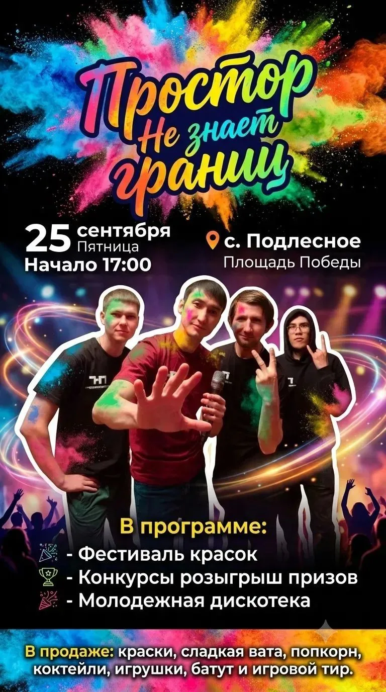 Приглашаем всех провести вечер весело, активно и позитивно на ярком молодежном мероприя...
