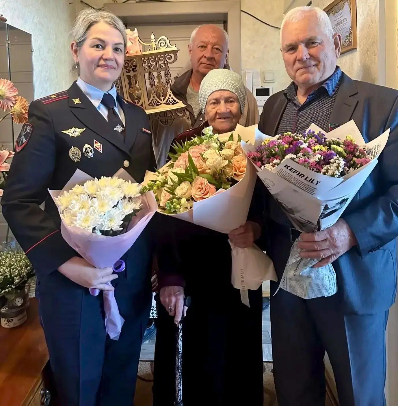 С 89-летием сегодня поздравляем ветерана органов  внутренних дел, елабужанку  Раису Кия...