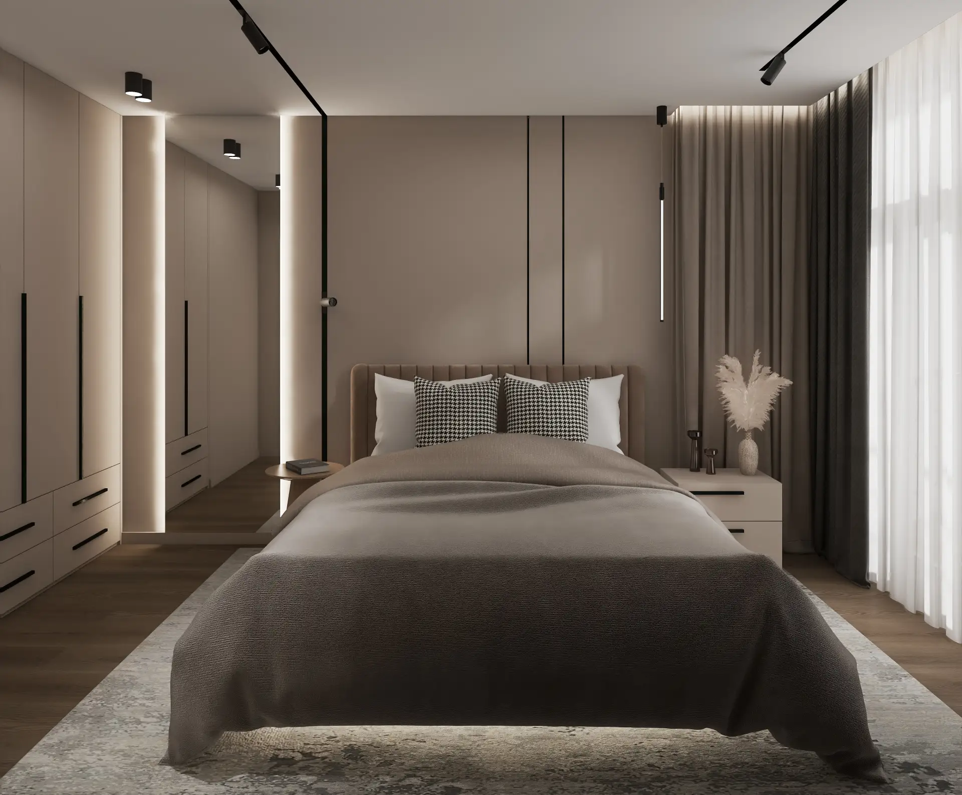 Тёплая и уютная спальня в ЖК «Арт-квартал «Выше» 🛏️✨