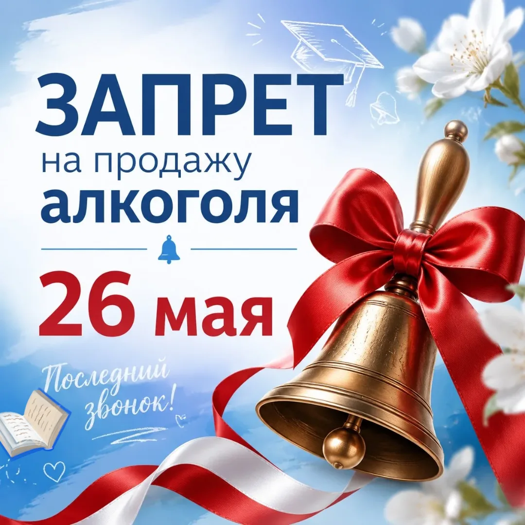 26 мая в округе запрещена розничная продажа алкоголя