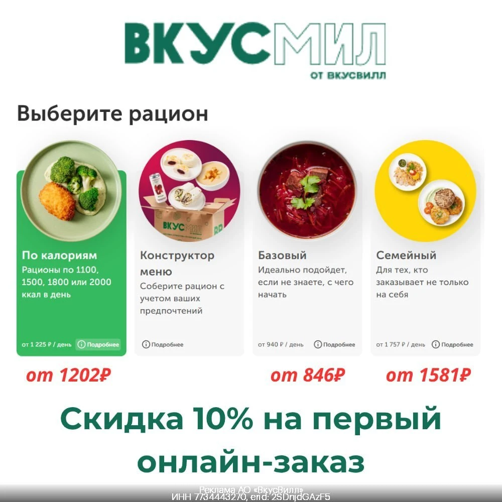 Промокоды ВкусМил