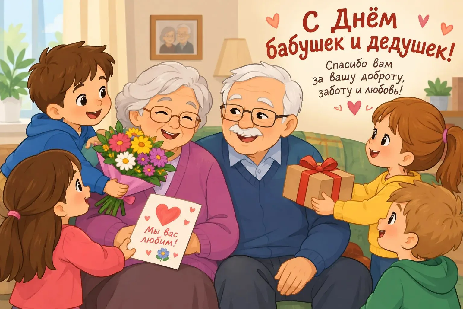Какая замечательная традиция! День бабушек и дедушек в детском саду — это очень тёплое ...