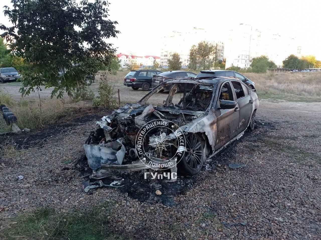 Накануне в Тирасполе сгорел «БМВ»