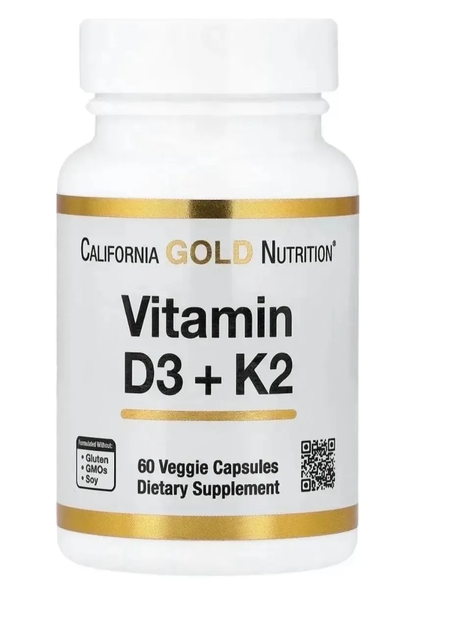 Витамин D3+ K2 California Gold Nutrition 😍