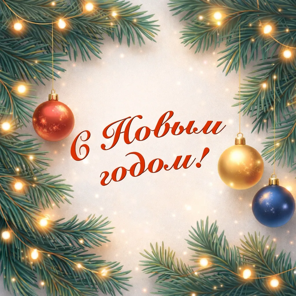 С НОВЫМ 2026 ГОДОМ!🎉  Дорогие ученики, уважаемые педагоги и родители! Поздравляем вас с Новым годом!