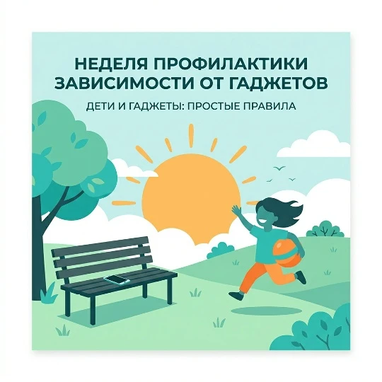 неделя профилактики зависимости от гаджетов 📱

👉 простые правила цифровой гигиены для детей - в ка