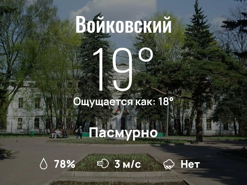 Что с погодой в Войковском?