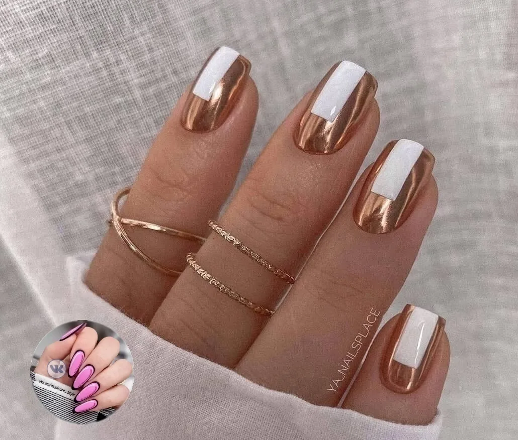 Ловите подборку идей для маникюра с втиркой💅