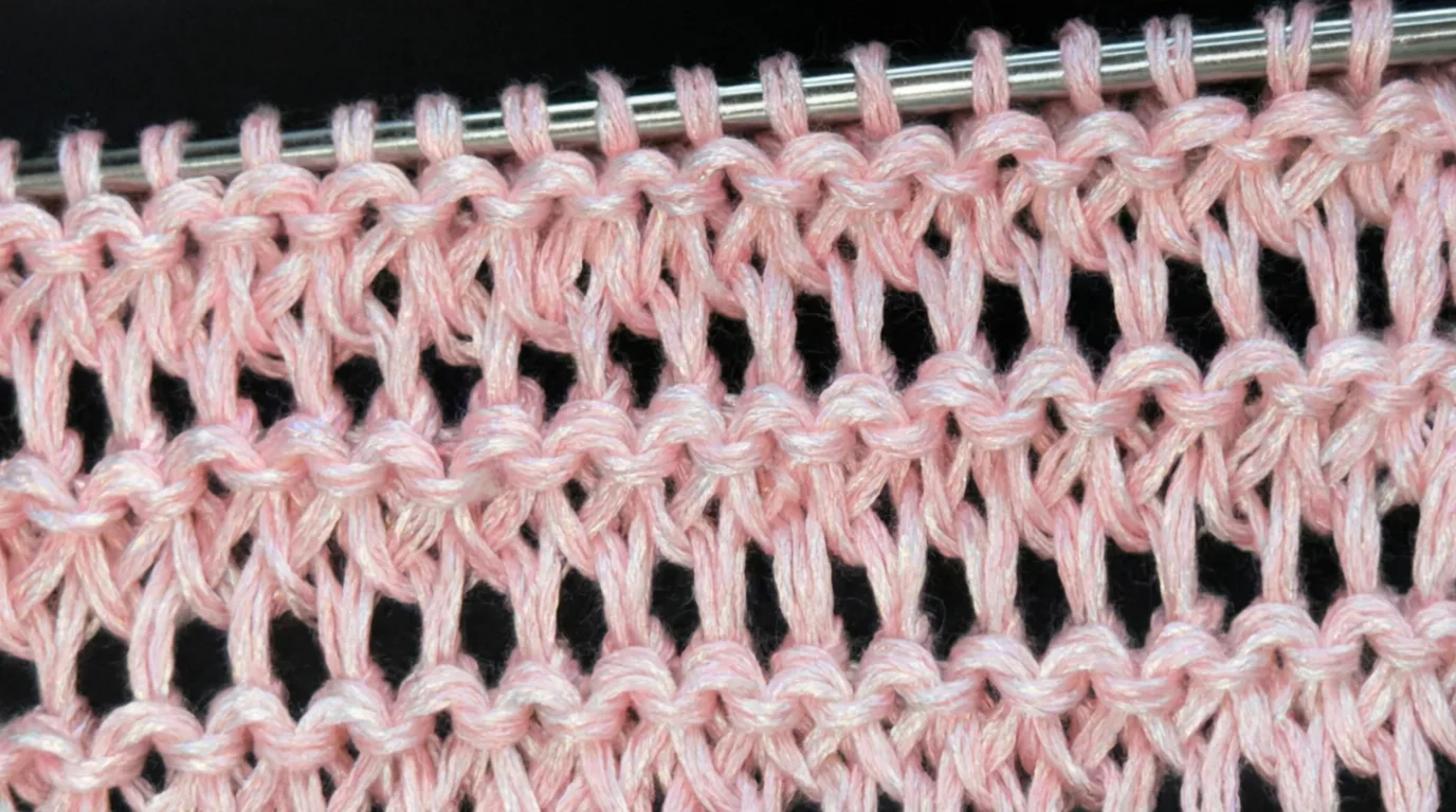 🧶 «Непросвечивающий ажур» — стабильное полотно, которое «дышит» 

📌 Идеален для летних топов, плат