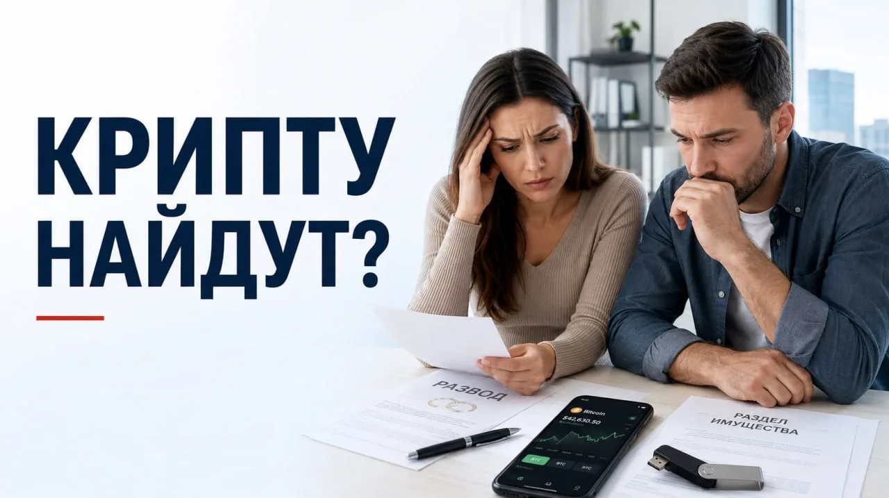 Можно больше не прятать крипту от жены. Теперь государство поможет её найти и отдать 1/2 супруге.

В