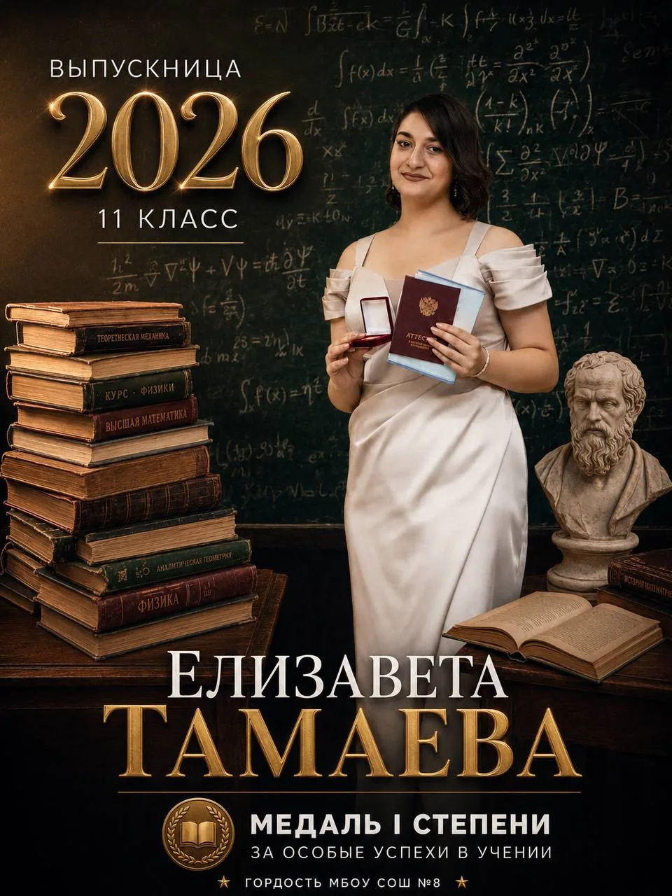 МБОУ СОШ № 8️⃣

🏅 Гордость школы! 

Давайте познакомимся поближе с нашими медалистами! 🌟

Тамаева 