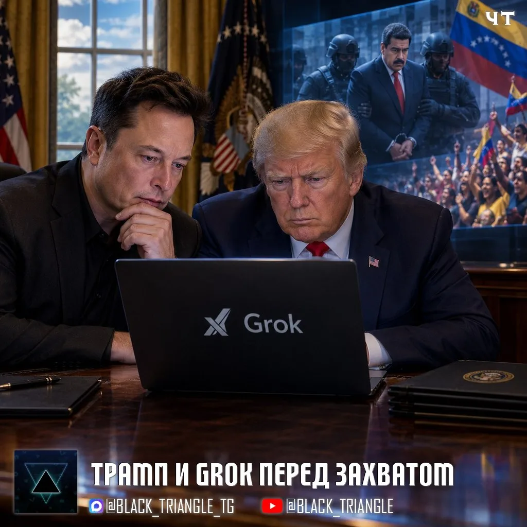 ☝🏻Трамп советовался с Grok перед захватом президента Венесуэлы