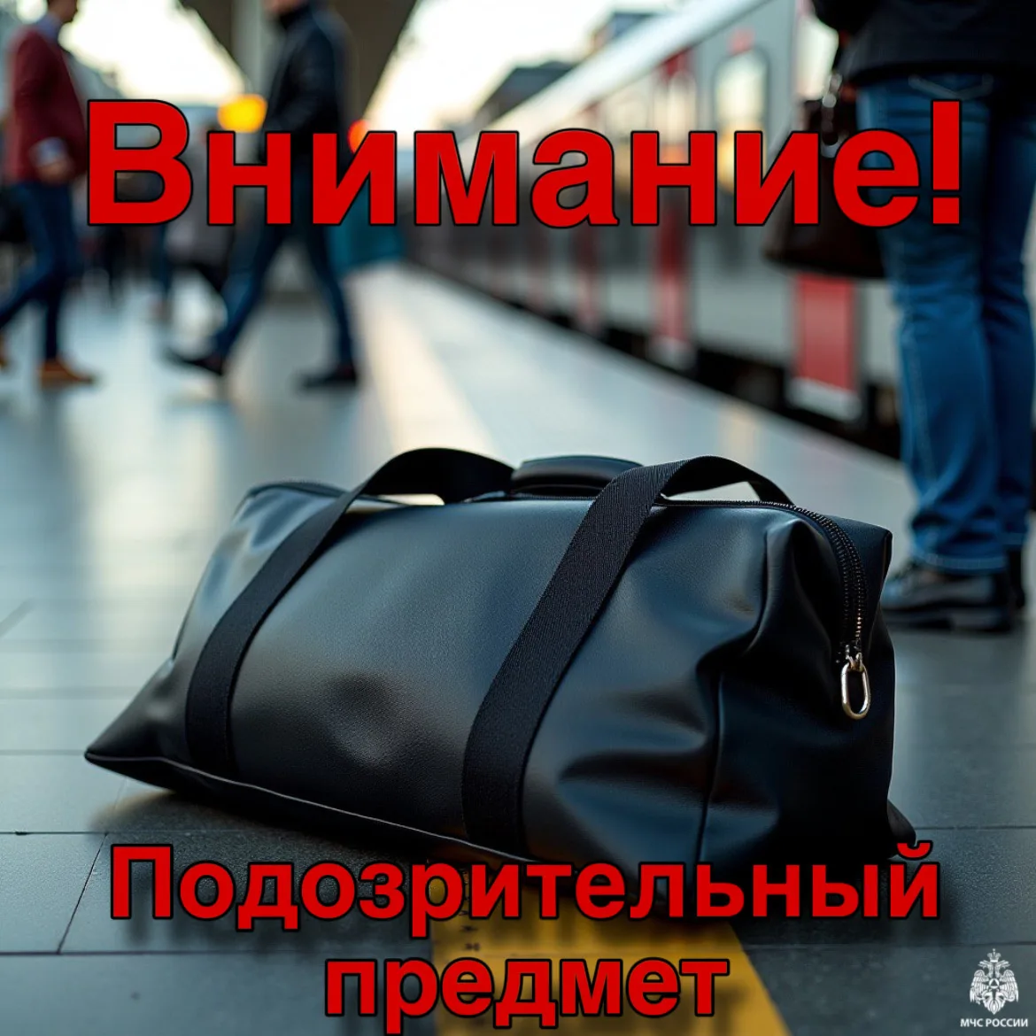 Увидел подозрительный предмет? Остановись. Не трогай. Звони. 🚫🎒⚠️