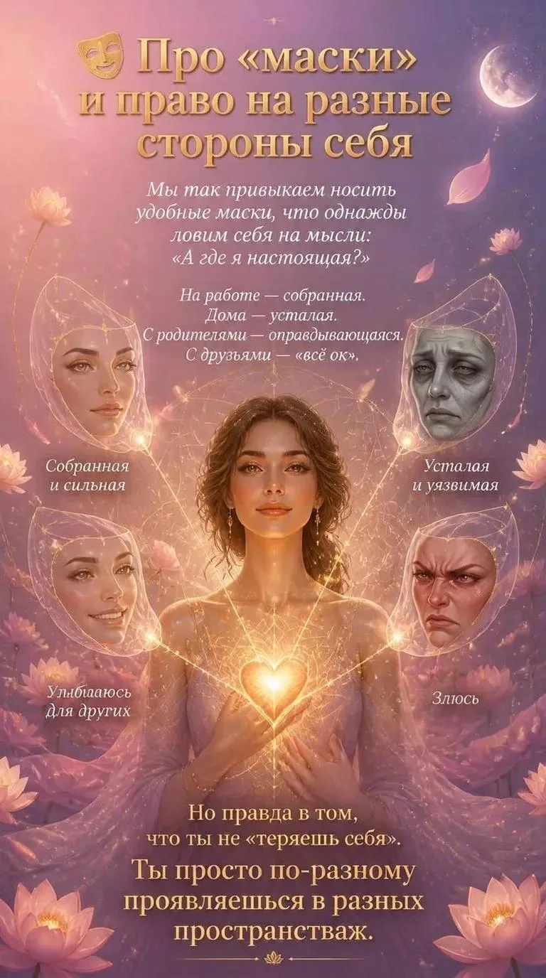 🎭 Про «маски» и право на разные стороны себя