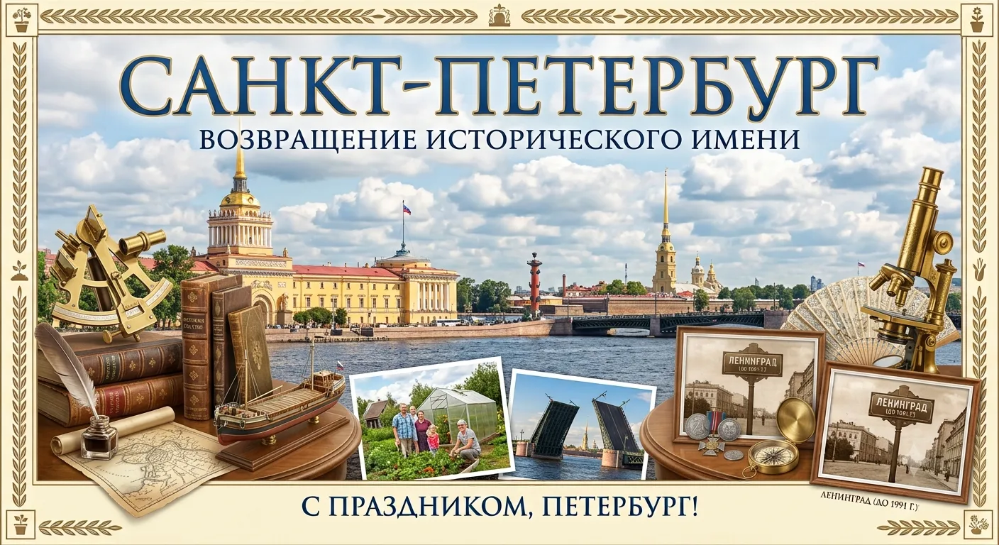 🏙️ Сегодня, 6 сентября, Санкт-Петербург снова официально Санкт-Петербург!