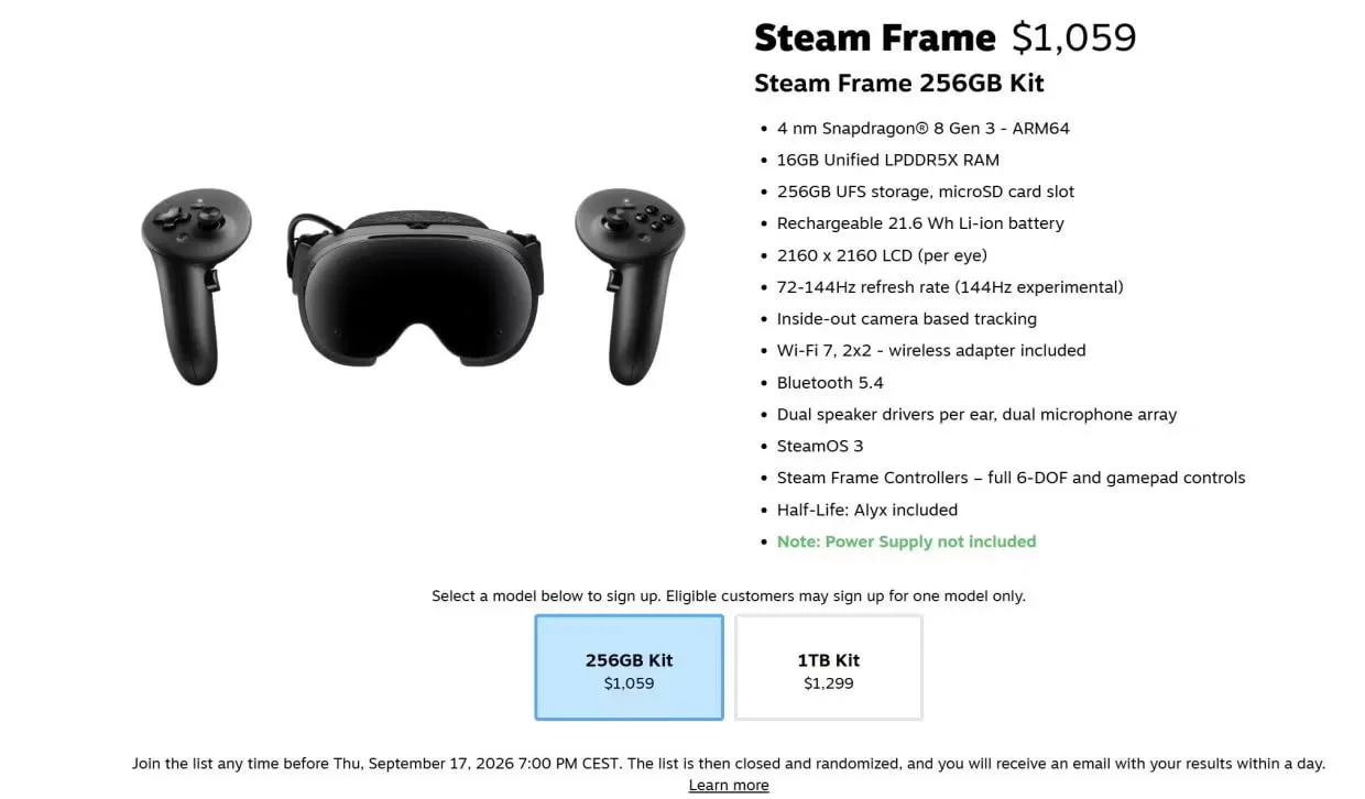Valve наконец начинает продавать Steam Frame