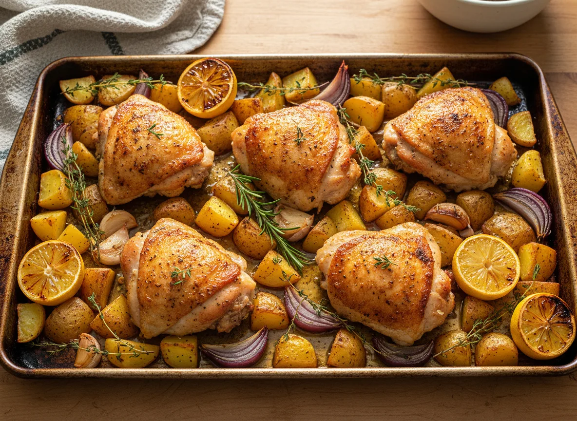 🍗 Курица с картошкой на одном противне