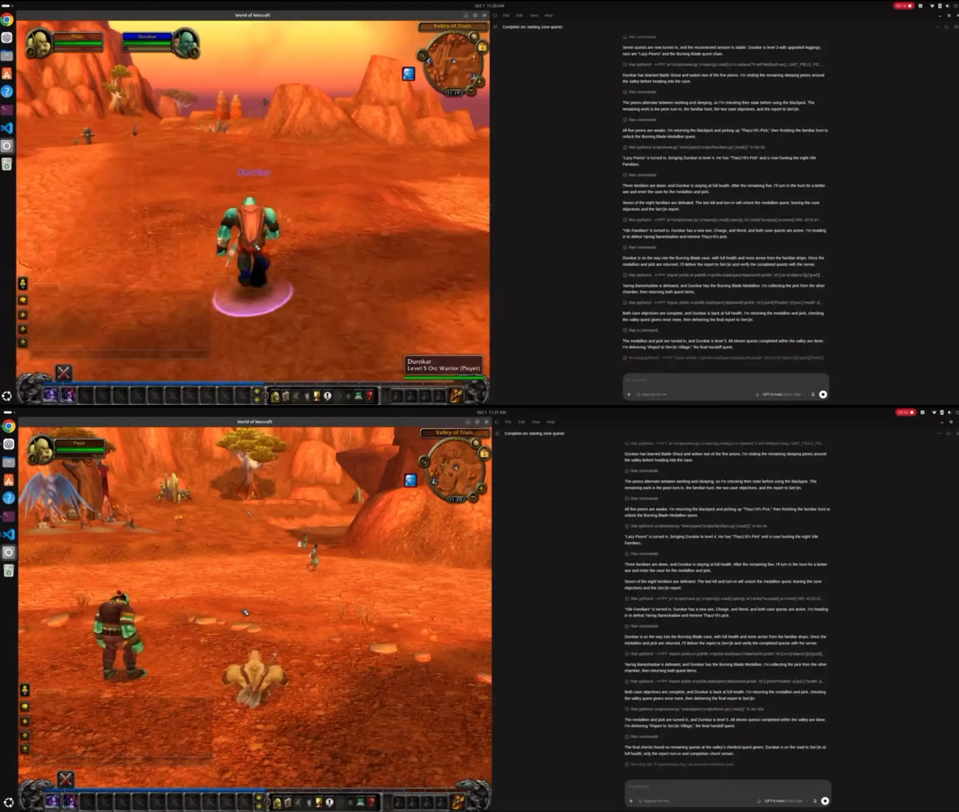 💻 GPT-6 Astra вслепую прошла стартовую зону World of Warcraft