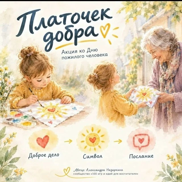 В преддверии доброго и важного праздника — Дня пожилого человека — группа "Солнышко"  д...