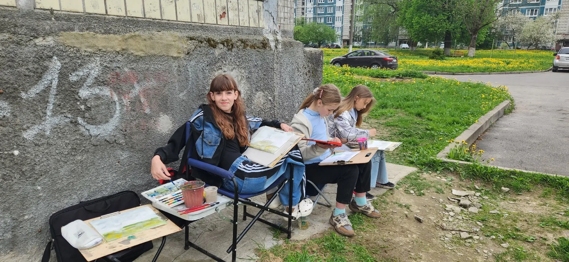 🍃 Как 2  «Б» подружился с пленэром.