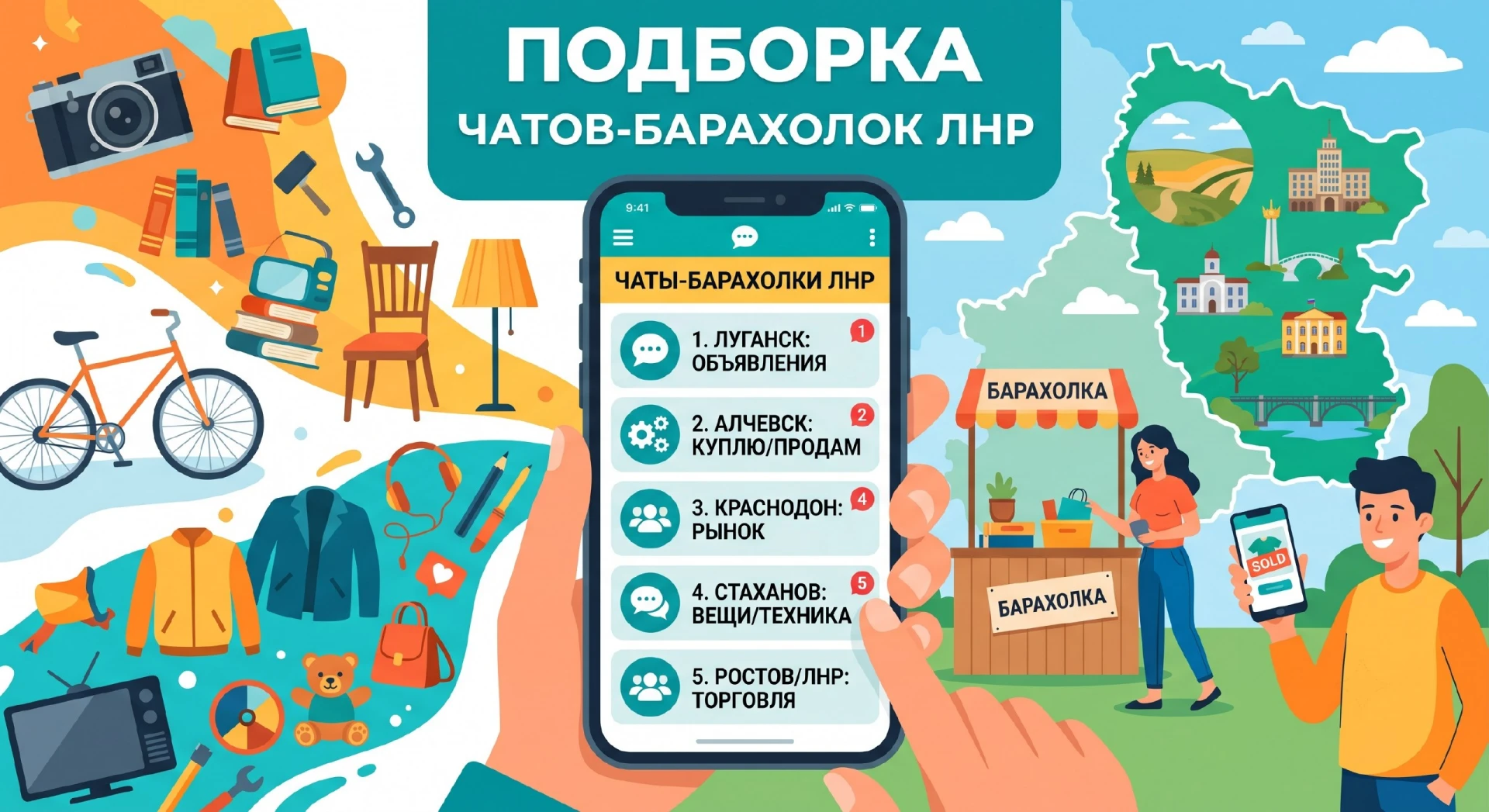 Собрали для вас главные чаты-барахолки ЛНР.