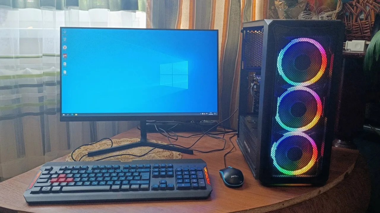 Продам компьютер с монитором AOC E2270S 22″, GTX 1660 SUPER, 16 ГБ, б/у, Харцызск — 25 ...