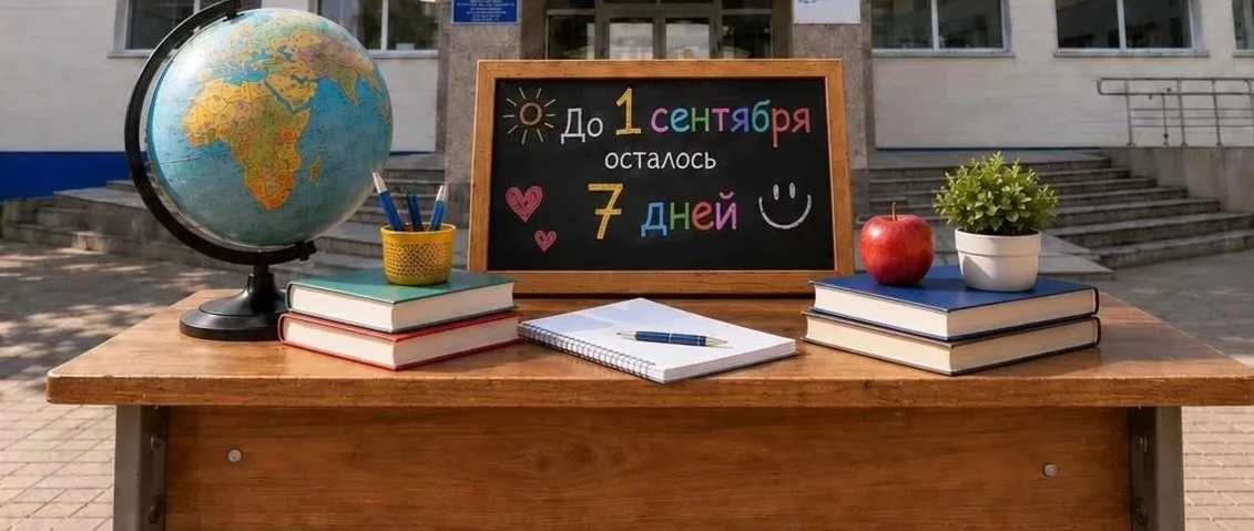 До 1 сентября осталось 7 дней.