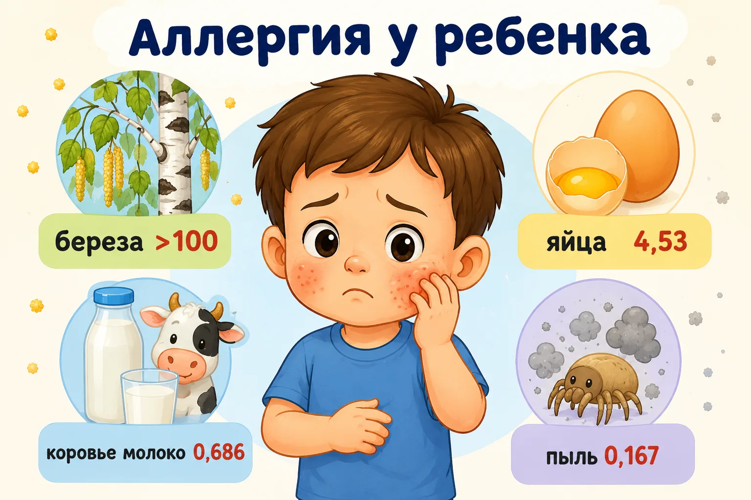 Аллергия у ребенка

Сначала мы думали, что заложенный нос и чихание – это признаки простуды, потом д