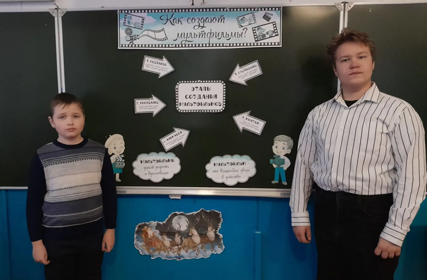 🌟Сегодня в нашей школе прошли Разговоры о важном по теме "Как создают мультфильмы?"